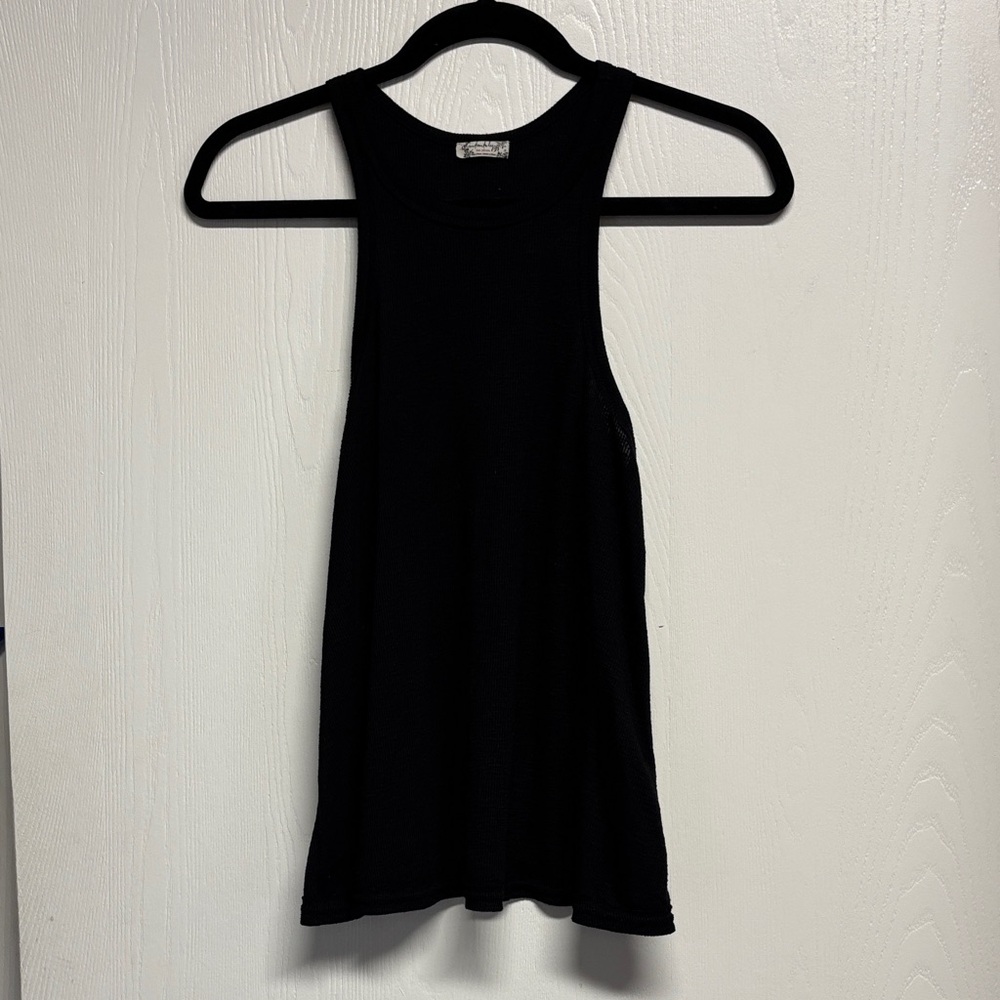 Free People Black Flowy Tank Top
